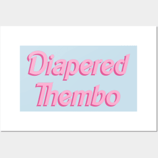 Diapered Thembo - doll font Posters and Art